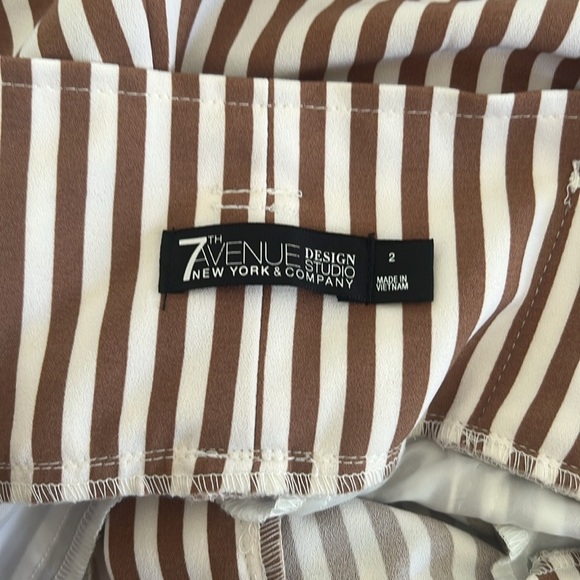 7th Avenue New York and Company striped pants - Picture 3 of 8